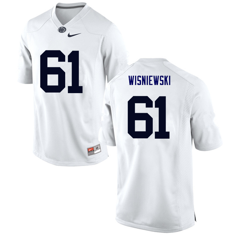 Men Penn State Nittany Lions #61 Stefen Wisniewski College Football Jerseys-White